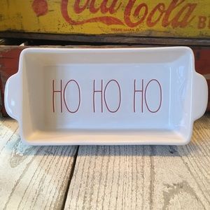 Rae Dunn HO HO HO Loaf Pan Sized Baking Dish